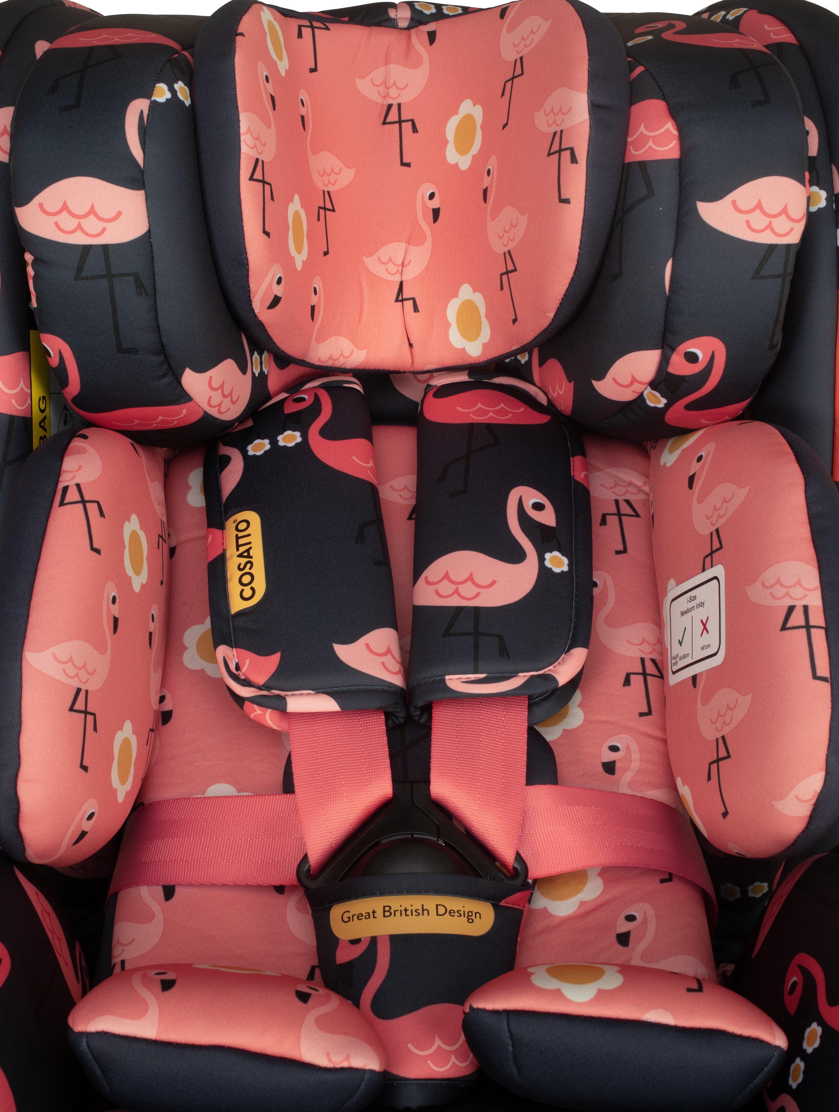Come and Go i-Size 360 ​​​​Rotate barnesæde - Pretty Flamingo