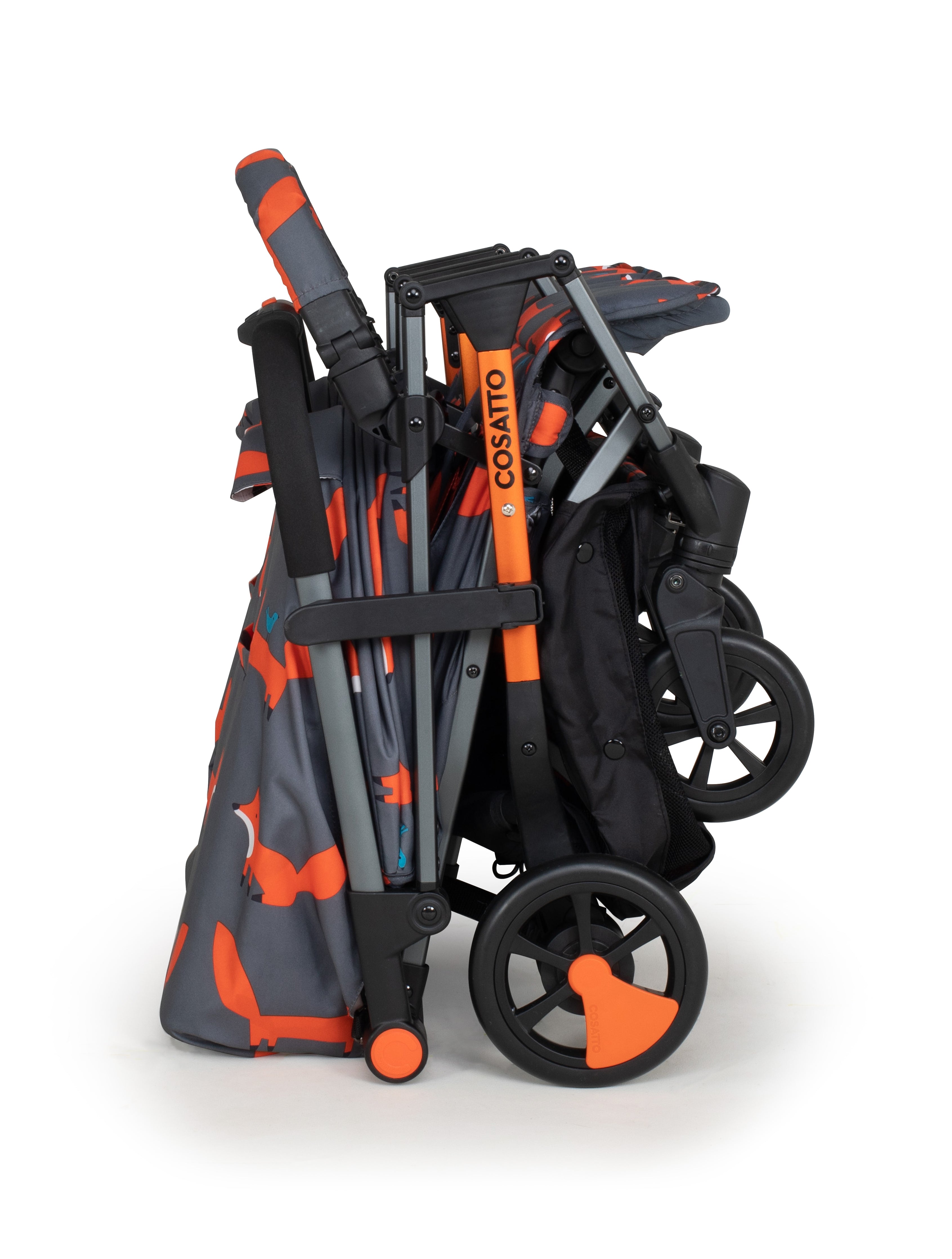 Woosh Double buggy - charcoal mister fox